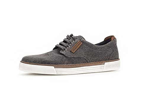 Pius Gabor Herren Schnürhalbschuhe Leinenschuh Textil Freizeit Elegant Schuhe Uni Leinen Sommer grau von Pius Gabor