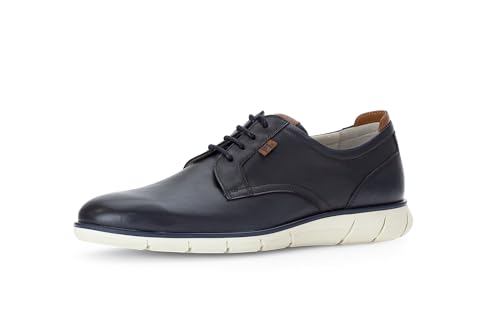 Pius Gabor Herren Sneaker,Schnürschuhe,recyceltes Futter,zertifiziertes Leder,Wechselfußbett,schnürer,Halbschuhe,Low-tie,Denim,43 EU / 9 UK von Pius Gabor