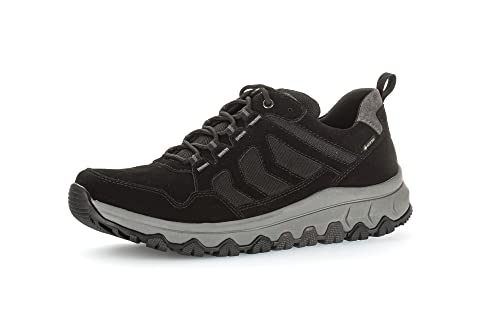 Pius Gabor Herren Sneaker Low, Männer Halbschuhe,Gore-TEX,Wechselfußbett,Freizeitschuhe,Turnschuhe,Laufschuhe,schnürer,Black,47 EU / 12 UK von Pius Gabor