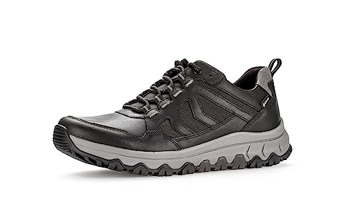 Pius Gabor Herren Sneaker Low, Männer Halbschuhe,Gore-TEX,Wechselfußbett,Strassenschuhe,Sportschuhe,Freizeitschuhe,Black,43 EU / 9 UK von Pius Gabor