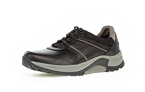 Pius Gabor Herren Sneaker Low, Männer Halbschuhe,Wechselfußbett,Halbschuhe,straßenschuhe,Strassenschuhe,Sportschuhe,Black/Rock,44 EU / 9.5 UK von Pius Gabor