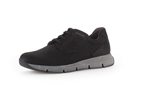 Pius Gabor Herren Sneaker Low, Männer Halbschuhe,Wechselfußbett,Superflex Sohle,Freizeitschuhe,Turnschuhe,Laufschuhe,Black,46.5 EU / 11.5 UK von Pius Gabor