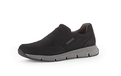 Pius Gabor Herren Sneaker Low, Männer Slip On,Wechselfußbett,Superflex Sohle,Loafer,Slip-ons,freitzeitschuhe,Slipper,Black,44.5 EU / 10 UK von Pius Gabor