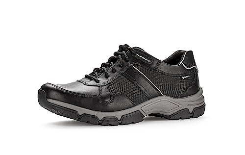 Pius Gabor Herren Sneaker Low,Halbschuhe,Gore-TEX,zertifiziertes Leder,Wechselfußbett,Freizeitschuhe,Turnschuhe,Laufschuhe,Black,44.5 EU / 10 UK von Pius Gabor