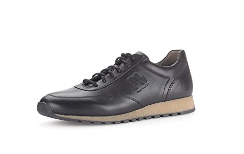 Pius Gabor Herren Sneaker Low,Halbschuhe,zertifiziertes Leder,Wechselfußbett,Turnschuhe,Laufschuhe,schnürschuhe,schnürer,Black,42 EU / 8 UK von Pius Gabor