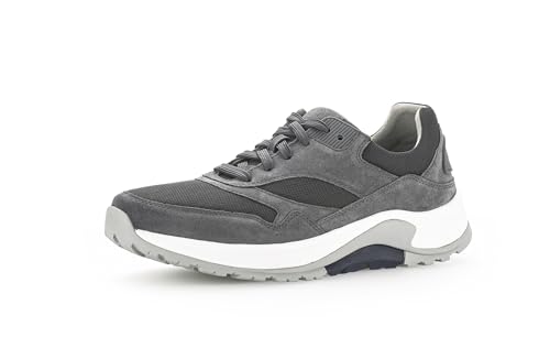 Pius Gabor Herren Sneaker Low,Halbschuhe,Wechselfußbett,zertifiziertes Leder,Freizeit,straßenschuhe,Strassenschuhe,Iron,46 EU / 11 UK von Pius Gabor