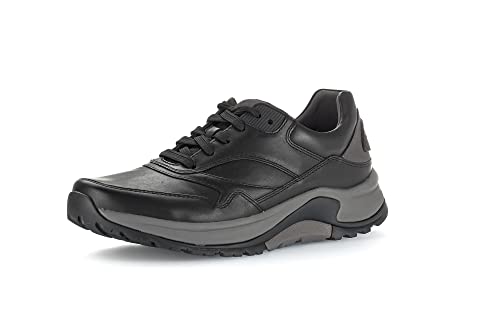 Pius Gabor Herren Sneaker Low,Halbschuhe,Wechselfußbett,zertifiziertes Leder,Freizeitschuhe,Turnschuhe,Laufschuhe,schnürer,Black,44.5 EU / 10 UK von Pius Gabor