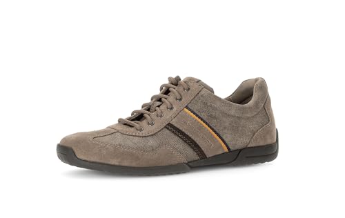 Pius Gabor Herren Sneaker Low,Halbschuhe,recyceltes Futter,zertifiziertes Leder,Wechselfußbett,Freizeitschuhe,Taupe/Peat/Ebony,41 EU / 7.5 UK von Pius Gabor