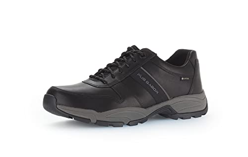 Pius Gabor Herren Sneaker Low,Halbschuhe,wasserdicht,Gore-TEX,Wechselfußbett,zertifiziertes Leder,schnürschuhe,Sportschuhe,Black,45 EU / 10.5 UK von Pius Gabor