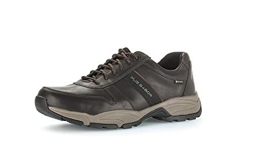 Pius Gabor Herren Sneaker Low,Halbschuhe,wasserdicht,Gore-TEX,Wechselfußbett,zertifiziertes Leder,straßenschuhe,Turnschuhe,Mocca,43 EU / 9 UK von Pius Gabor