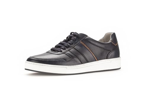 Pius Gabor Herren Sneaker Low,Halbschuhe,zertifiziertes Leder,Wechselfußbett,Freizeit,straßenschuhe,Strassenschuhe,Denim,47 EU / 12 UK von Pius Gabor