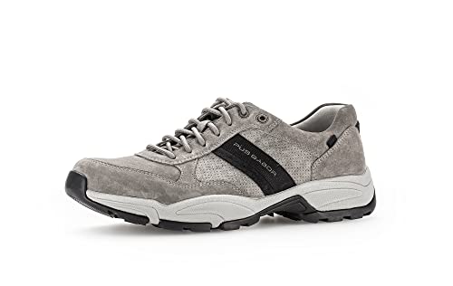 Pius Gabor Herren Sneaker Low,Halbschuhe,zertifiziertes Leder,Wechselfußbett,Freizeitschuhe,Turnschuhe,Laufschuhe,schnürer,Stone,48.5 EU / 13 UK von Pius Gabor