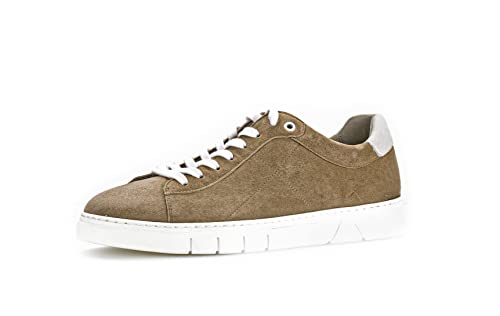 Pius Gabor Herren Sneaker Low,Halbschuhe,zertifiziertes Leder,Wechselfußbett,Laufschuhe,schnürschuhe,schnürer,Taupe/White,48.5 EU / 13 UK von Pius Gabor