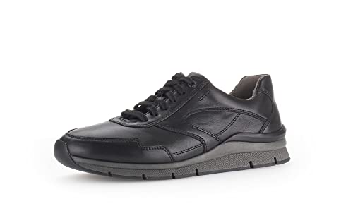 Pius Gabor Herren Sneaker Low,Halbschuhe,zertifiziertes Leder,Wechselfußbett,Superflex Sohle,Sportschuhe,Freizeitschuhe,Black,42.5 EU / 8.5 UK von Pius Gabor