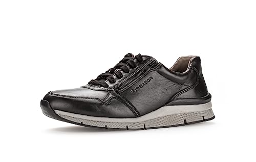 Pius Gabor Herren Sneaker Low,Halbschuhe,zertifiziertes Leder,Wechselfußbett,Superflex Sohle,Turnschuhe,Laufschuhe,Black,43 EU / 9 UK von Pius Gabor