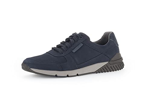 Pius Gabor Herren Sneaker Low,Halbschuhe,zertifiziertes Leder,Wechselfußbett,Superflex Sohle,schnürer,straßenschuhe,Denim,43 EU / 9 UK von Pius Gabor