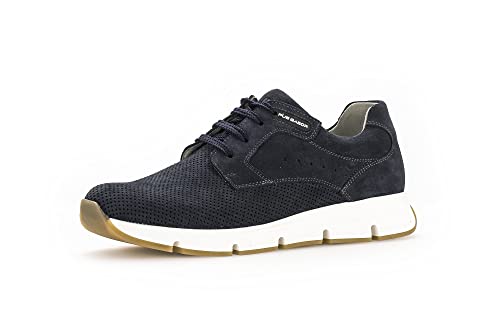 Pius Gabor Herren Sneaker Low,Halbschuhe,zertifiziertes Leder,Wechselfußbett,Superflex Sohle,schnürschuhe,schnürer,Denim,41 EU / 7.5 UK von Pius Gabor