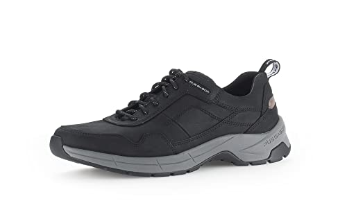 Pius Gabor Herren Sneaker Low,Halbschuhe,zertifiziertes Leder,Wechselfußbett,Turnschuhe,Laufschuhe,schnürschuhe,schnürer,Black,45 EU / 10.5 UK von Pius Gabor