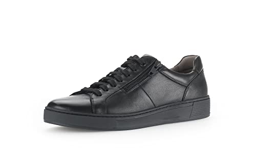 Pius Gabor Herren Sneaker Low,Halbschuhe,zertifiziertes Leder,Wechselfußbett,Turnschuhe,Laufschuhe,schnürschuhe,schnürer,Black,45 EU / 10.5 UK von Pius Gabor