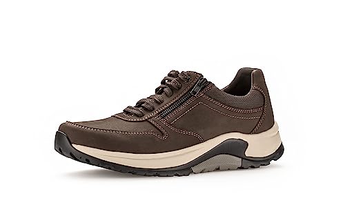 Pius Gabor Herren Sneaker Low,Halbschuhe,zertifiziertes Leder,Wechselfußbett,Turnschuhe,Laufschuhe,schnürschuhe,schnürer,Mocca,47 EU / 12 UK von Pius Gabor