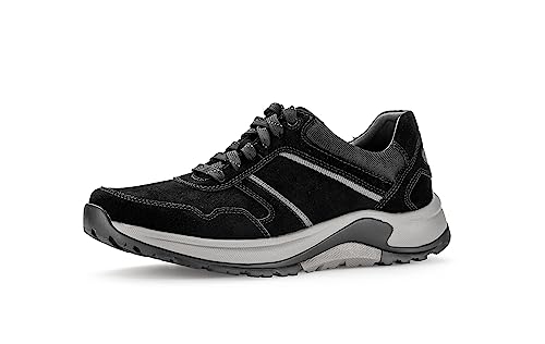 Pius Gabor Herren Sneaker Low,Halbschuhe,zertifiziertes Leder,Wechselfußbett,straßenschuhe,Strassenschuhe,Freizeitschuhe,Black,44 EU / 9.5 UK von Pius Gabor