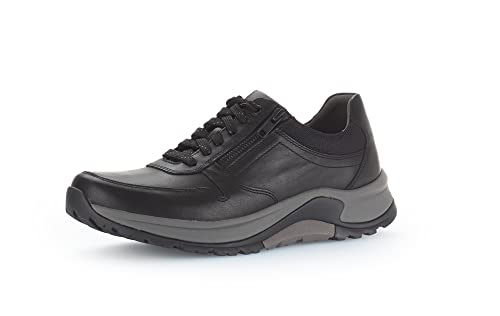 Pius Gabor Herren Sneaker Low,Halbschuhe,Wechselfußbett,zertifiziertes Leder,straßenschuhe,Strassenschuhe,Sportschuhe,Black,46.5 EU / 11.5 UK von Pius Gabor