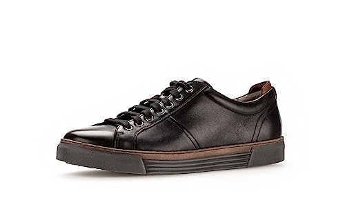 Pius Gabor Herren Sneaker Low,Halbschuhe,zertifiziertes Leder,Wechselfußbett,straßenschuhe,Strassenschuhe,Sportschuhe,Black,43 EU / 9 UK von Pius Gabor