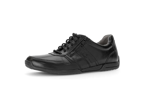 Pius Gabor Herren Sneaker Low,Schnürschuhe,recyceltes Futter,zertifiziertes Leder,Wechselfußbett,Strassenschuhe,Low-tie,Black,44 EU / 9.5 UK von Pius Gabor