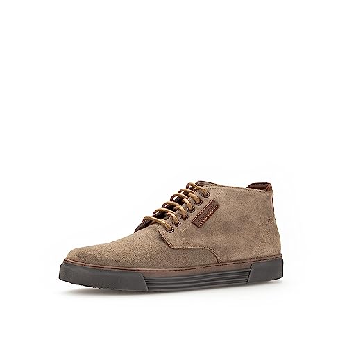 Pius Gabor Herren Sneaker high,Halbschuhe,zertifiziertes Leder,Wechselfußbett,Laufschuhe,schnürschuhe,schnürer,mid Cut,lt.Brown,45 EU / 10.5 UK von Pius Gabor