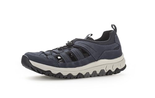 Pius Gabor Herren Sneaker low,Sandalen,Wechselfußbett,zertifiziertes Leder,geschlossener zehenbereich,sommerschuhe,blue/black,45 EU / 10.5 UK von Pius Gabor