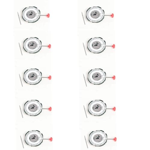 Piuusngy 10X Uhrwerk 2115 mit + Batterie 2035 Einzelkalender-Dreipunkt-Elektronik-Quarzuhrwerk für Herren von Piuusngy