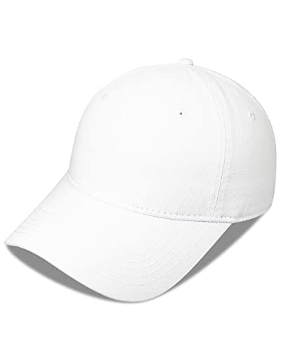 PivotWing Basecap Herren Damen Baseball Caps Cappy Männer Kappen Baseball Hat Mütze Basecap Herren Sommer Ball Caps Adjustable Basebal Hats for Men Women, Weiß von PivotWing