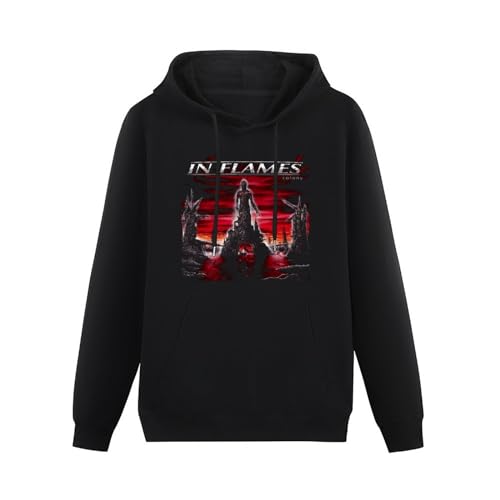 Piwine in Flames Colony Album Cover DTG Pullover Mens Hoody Size L von Piwine