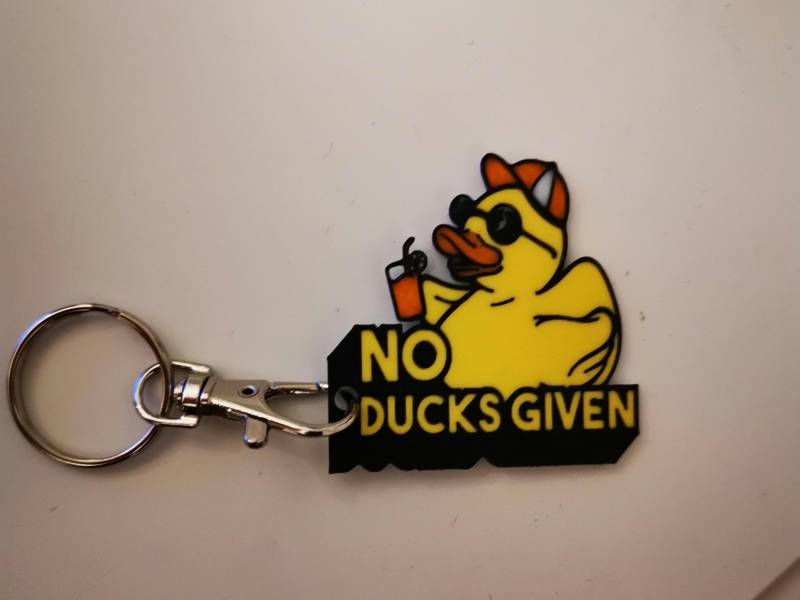 No Ducks Given - Glücksbringer Und Schlüsselanhänger Mit Lustiger Ente Coolem Spruch Geschenk Zum Geburtstag Oder Weihnachten von PixLabTM