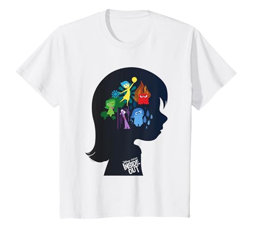 Kinder Inside Out Head Silhouette Maglietta T-Shirt von Pixar
