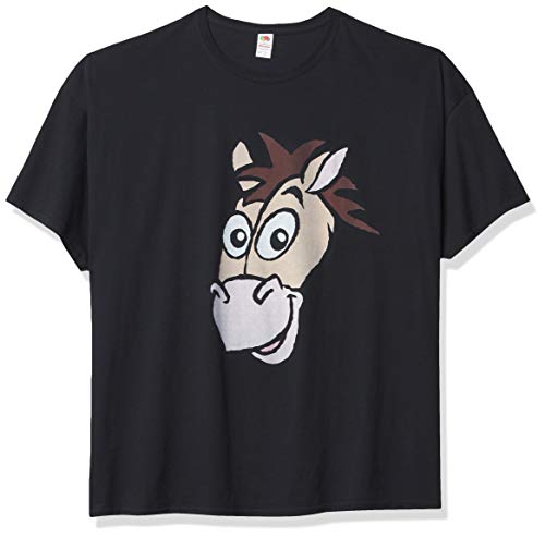 Pixar Herren Bullseye Big Face T-shirt, Schwarz, S von Fifth Sun