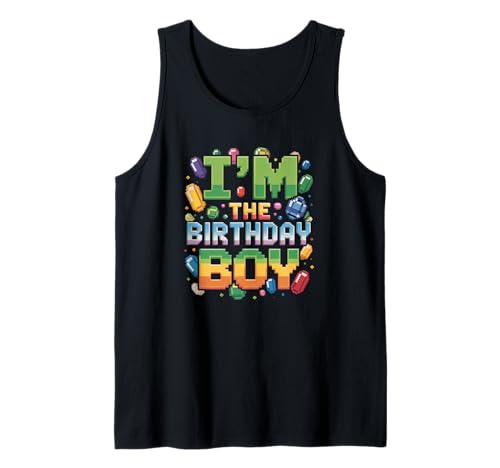 Herren Ich Bin das Geburtstagskind Pixel Gamer Design Geschenk Tank Top Herren Ich Bin das Geburtstagskind Pixel Gamer Design Geschenk Tank Top von Pixel Geburtstag Junge Geschenke