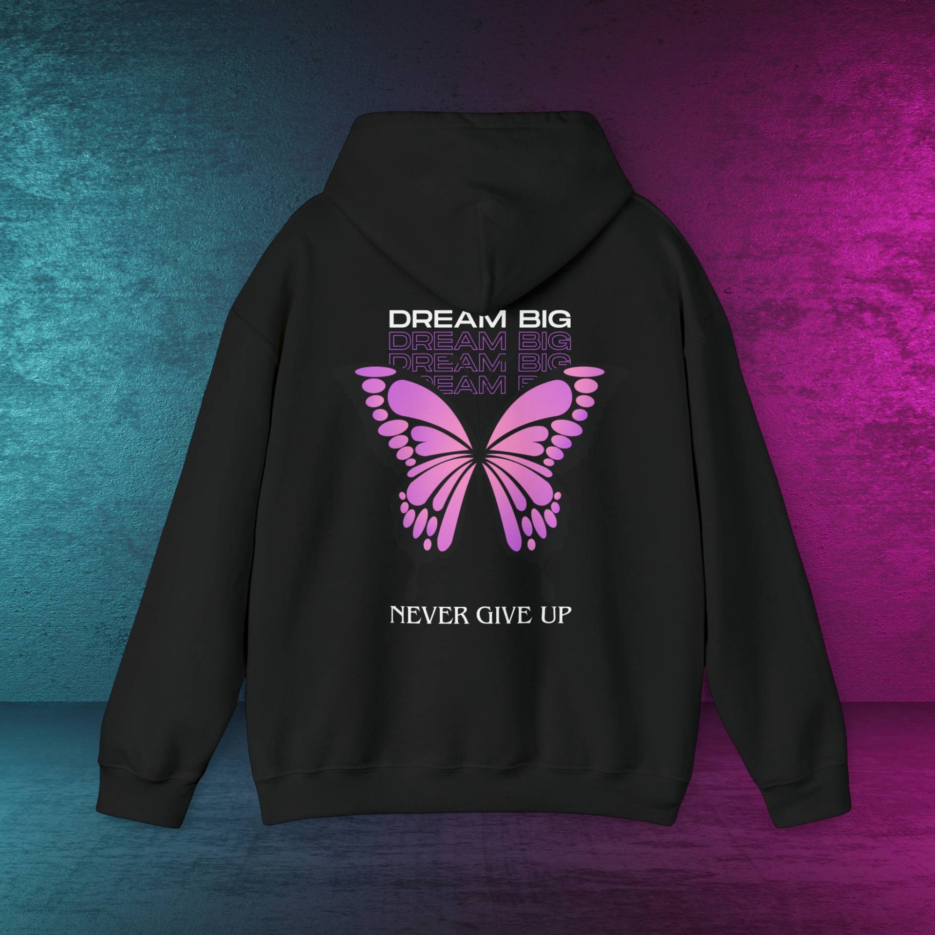 Butterfly Fly Away | Never Give Up Printed Front & Back Different Colors Kapuzenpullover Hoodie Unisex Gift Schmetterling Butterfly Fly Away | Never Give Up Printed Front & Back Different Colors Kapuzenpullover Hoodie Unisex Gift Schmetterling von PixelBrandDesigns