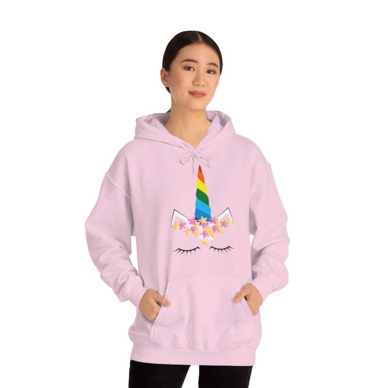 Colorful Unicorn Hoodie Unisex Heavy Blend Hooded Sweatshirt von PixelBrandDesigns
