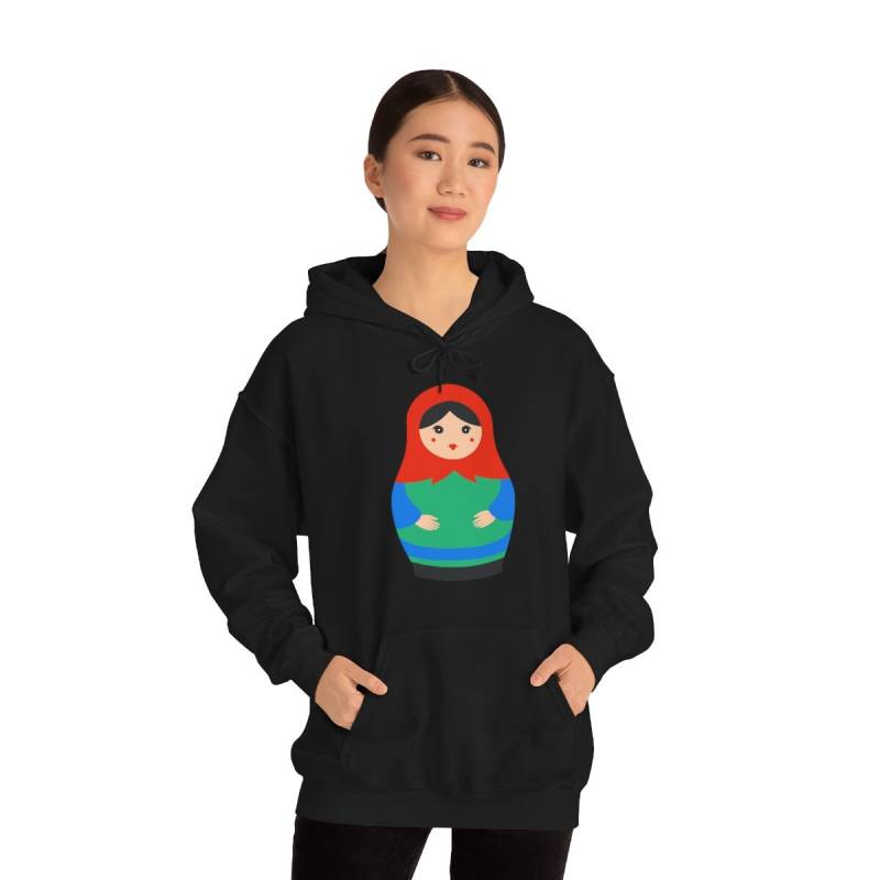 Colorful Unisex Matryoshka Doll Hoodie Heavy Blend Hooded Sweatshirt von PixelBrandDesigns