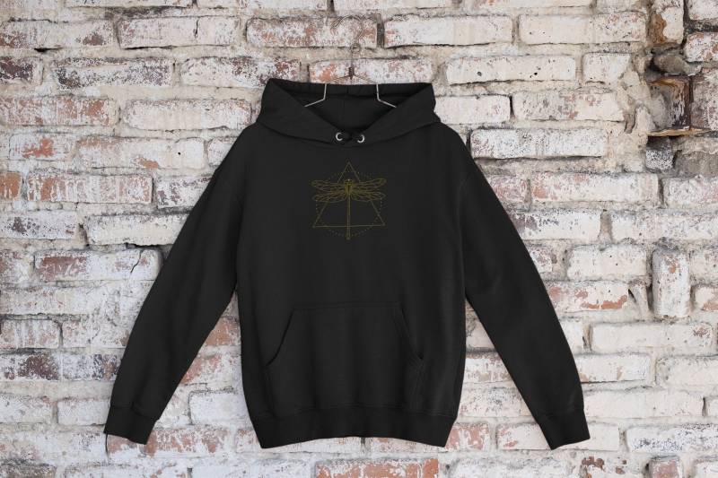 Dragon-Fly Triangle Holy Symbol Hoodie/Unisex Heavy Blend Hooded Sweatshirt Spiritual Symbool Witchy Pullover von PixelBrandDesigns