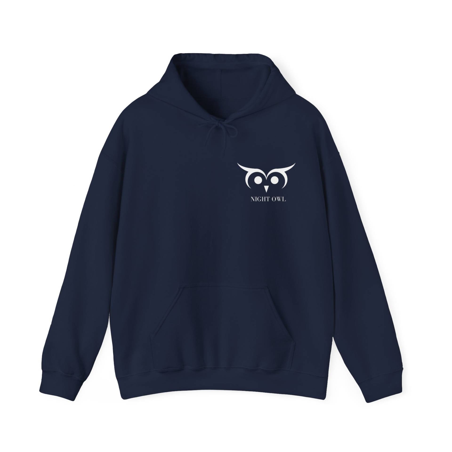 Night Owl Hoodie - Unisex Hooded Sweatshirt Printed Front & Back 3 Colors Pullover Kapuzenpullover Nachteule Night Owl Hoodie - Unisex Hooded Sweatshirt Printed Front & Back 3 Colors Pullover Kapuzenpullover Nachteule von PixelBrandDesigns