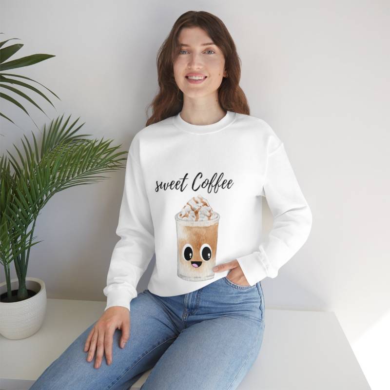 Sweet Coffee Unisex Sweatshirt Heavy Blend Crewneck Sweater von PixelBrandDesigns