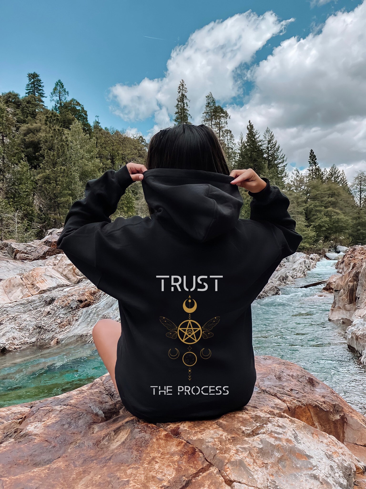 Trust The Process Spiritual Hoodie Printed Back Unisex Heavy Blend Hooded Sweatshirt Trust The Process Spiritual Hoodie Printed Back Unisex Heavy Blend Hooded Sweatshirt von PixelBrandDesigns