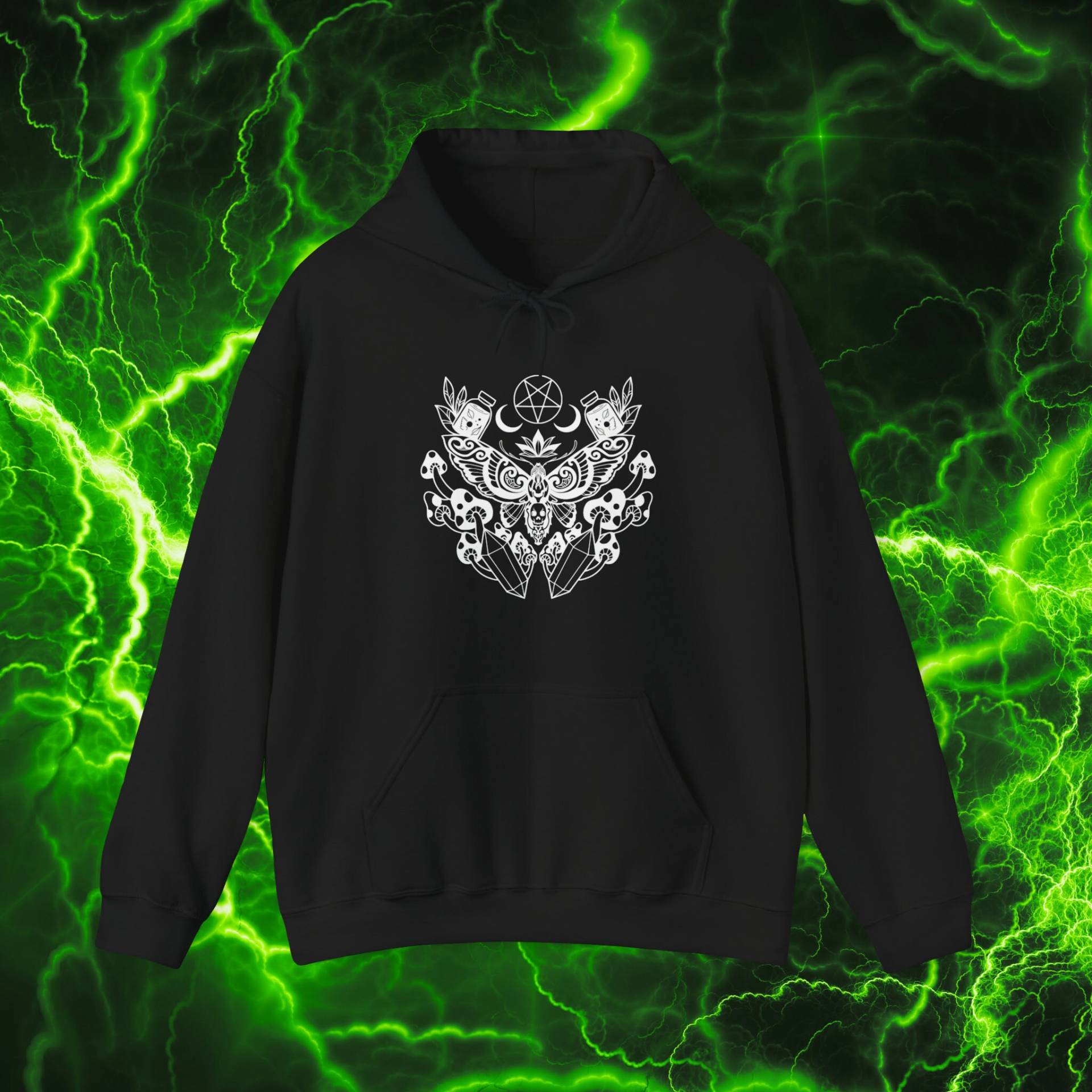 Witchy Pentagram Pentacle Hoodie - Unisex Mystical Boho Gothic Dark Academia Witchy Pentagram Pentacle Hoodie - Unisex Mystical Boho Gothic Dark Academia von PixelBrandDesigns