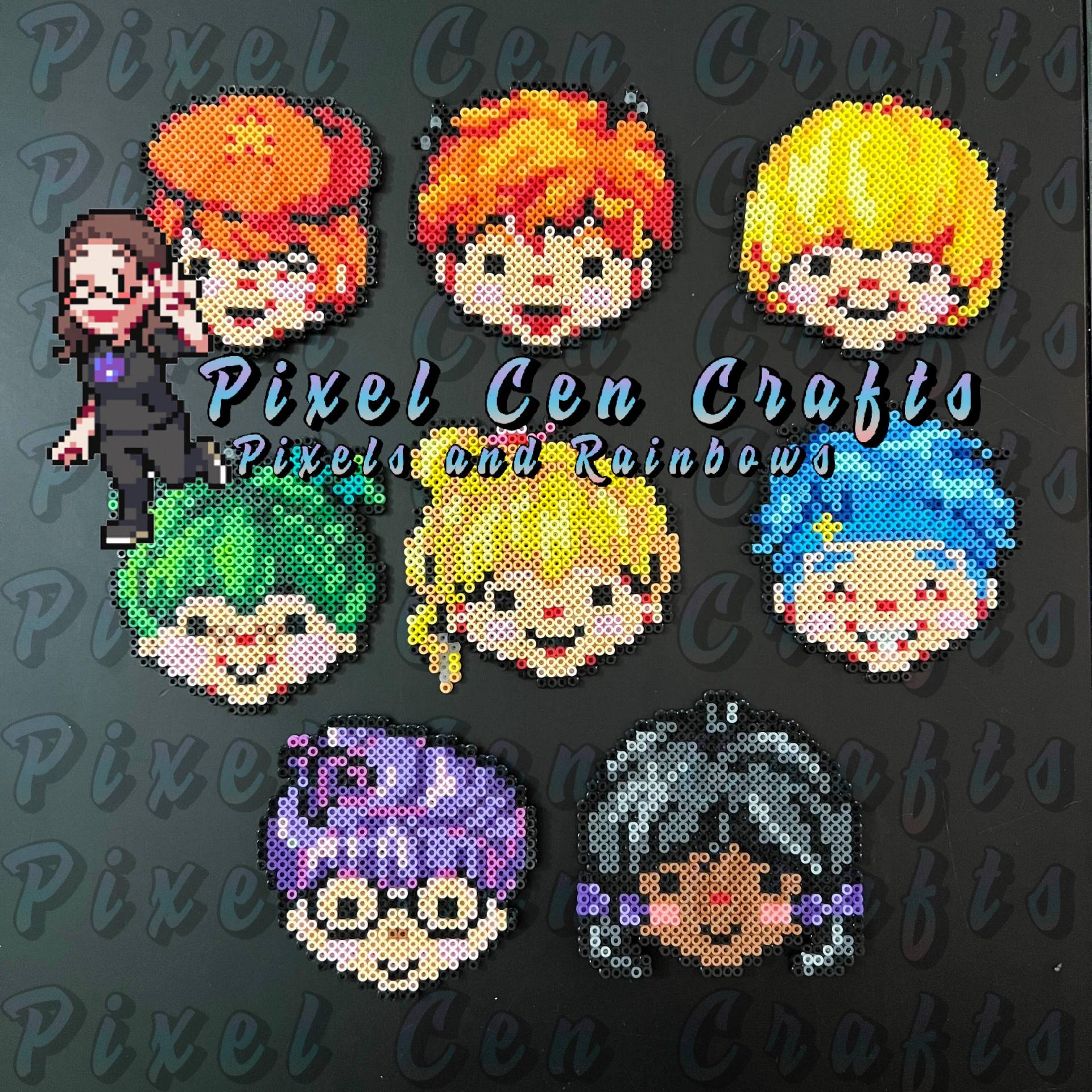 Regenbogen Brite Inspiriert Charakter Perler Sprites | Schlüsselanhänger/Magnete Ornamente Regenbogen Brite Inspiriert Charakter Perler Sprites | Schlüsselanhänger/Magnete Ornamente von PixelCenCrafts