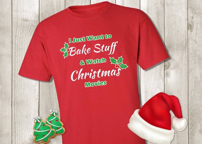 Ich Möchte Nur Sachen Zu Backen Und Beobachten Sie Weihnachten Filme - Lustige Weihnachts-T Shirt Partei Urlaub Backen Unisex Ich Möchte Nur Sachen Zu Backen Und Beobachten Sie Weihnachten Filme - Lustige Weihnachts-T Shirt Partei Urlaub Backen Unisex von PixelPerfectCS
