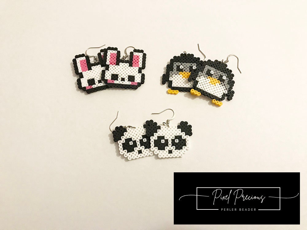 Clearance Hase, Pinguin, Panda Ohrringe Clearance Hase, Pinguin, Panda Ohrringe von PixelPrecious