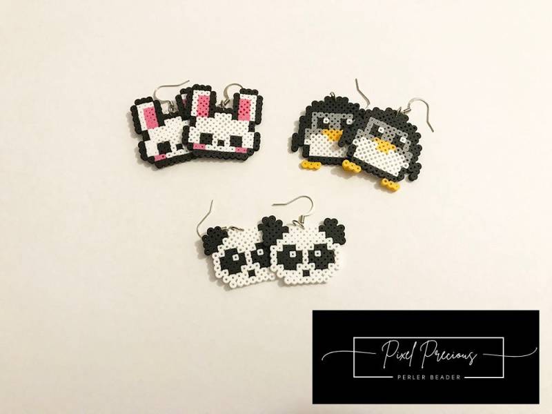 Clearance Hase, Pinguin, Panda Ohrringe Clearance Hase, Pinguin, Panda Ohrringe von PixelPrecious