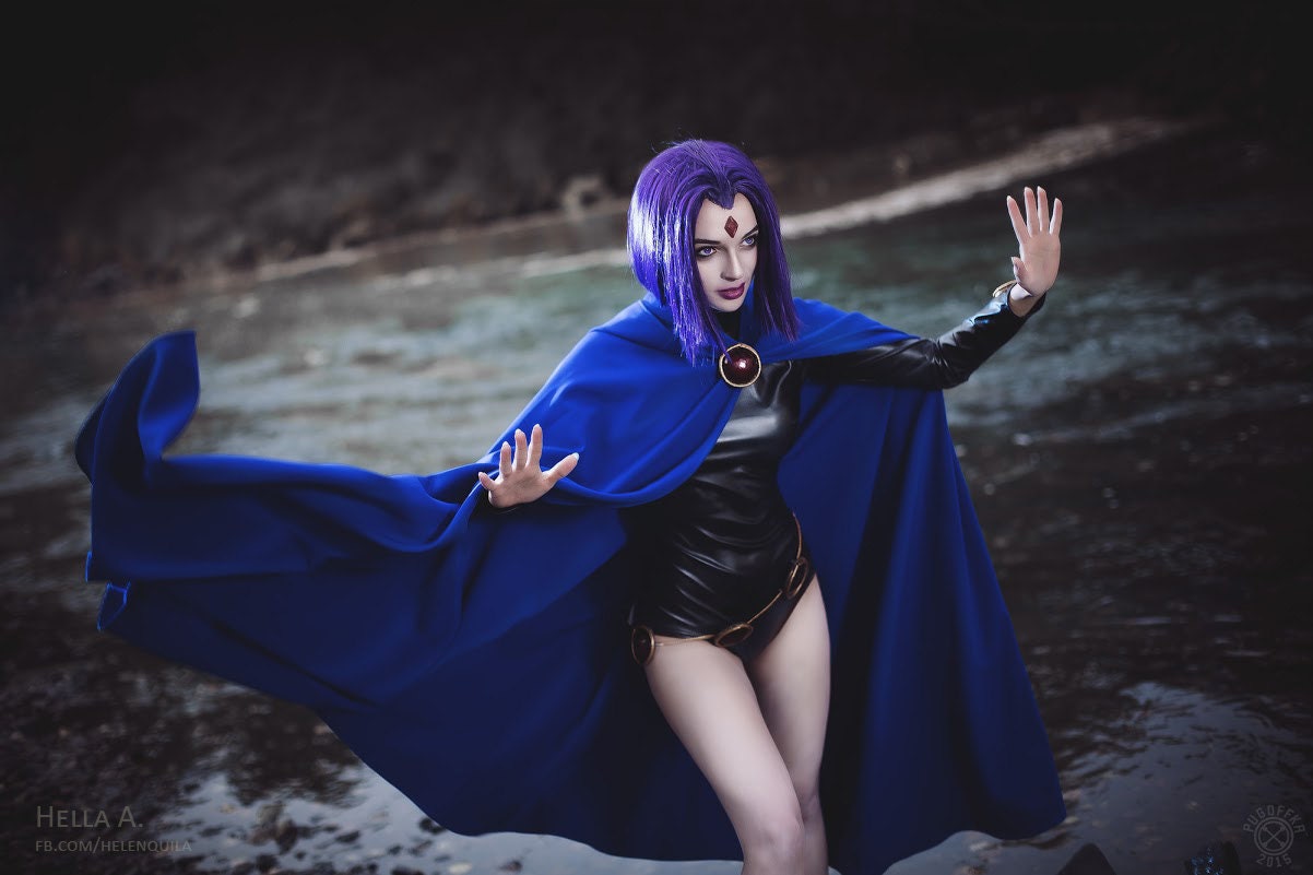 Raven Cosplay Umhang | Teen Titans Raven Farben Individuelle Hochwertige Kostüm Mantel Raven Cosplay Umhang | Teen Titans Raven Farben Individuelle Hochwertige Kostüm Mantel von PixelStrix